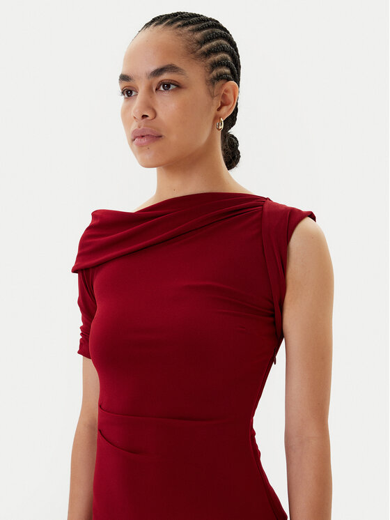 Guess Guess Rochie cocktail W5BK71 KCVG2 Vișiniu Slim Fit