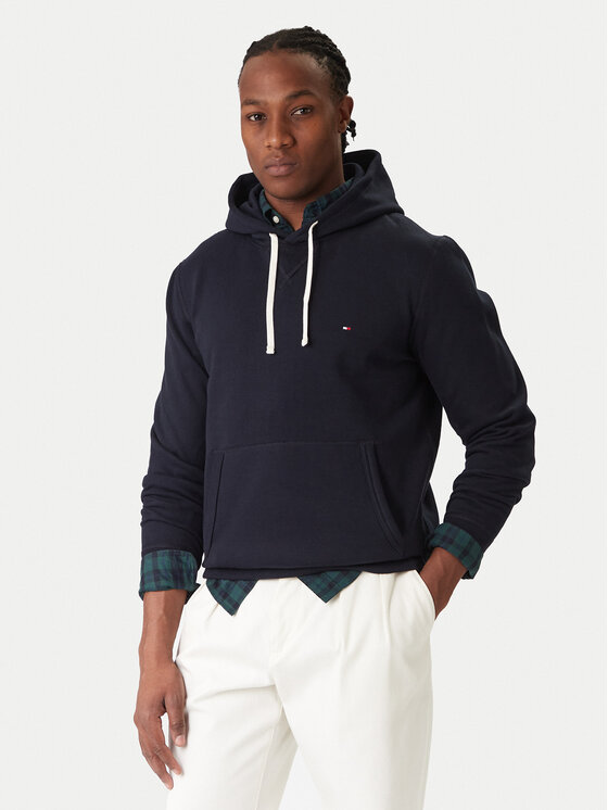 Tommy Hilfiger Bluza Essential MW0MW37230 Granatowy Regular Fit