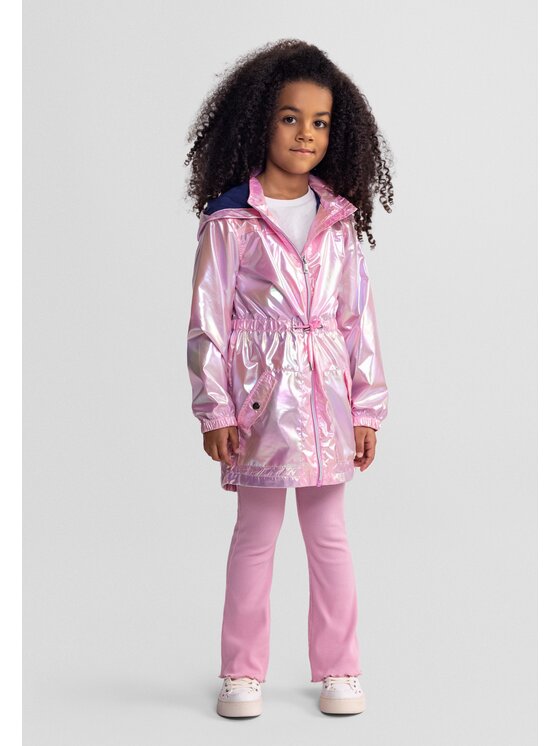 minoti minoti Kurtka przeciwdeszczowa 18COAT21 Różowy Regular Fit