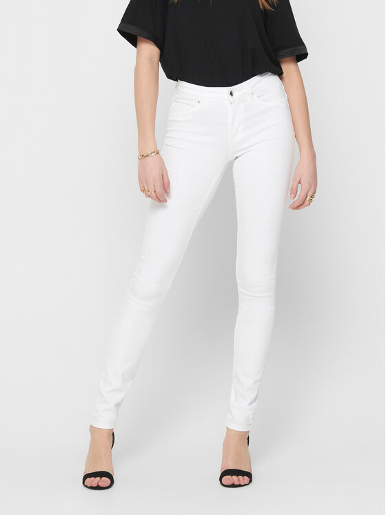 ONLY Jeans Hlače 15195647 Bela Skinny Fit