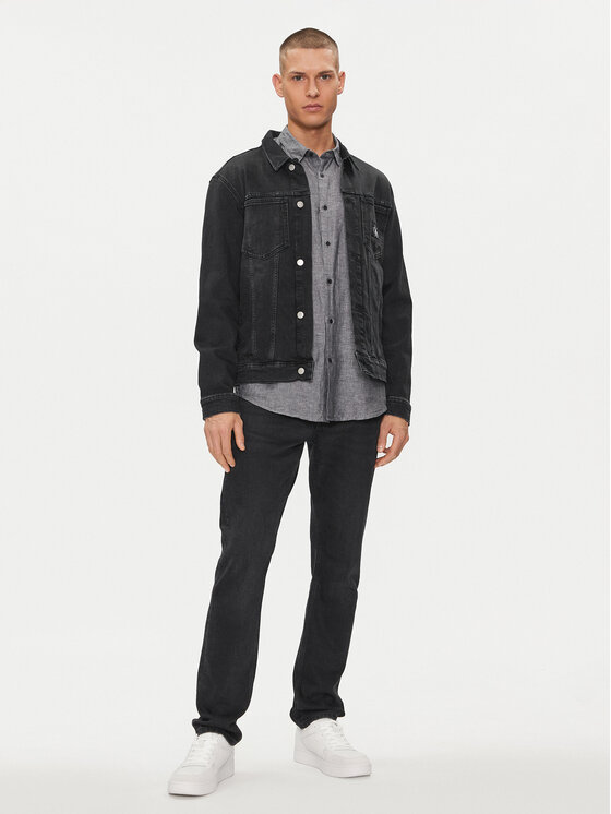 Calvin Klein Calvin Klein Koszula K10K108664 Szary Regular Fit