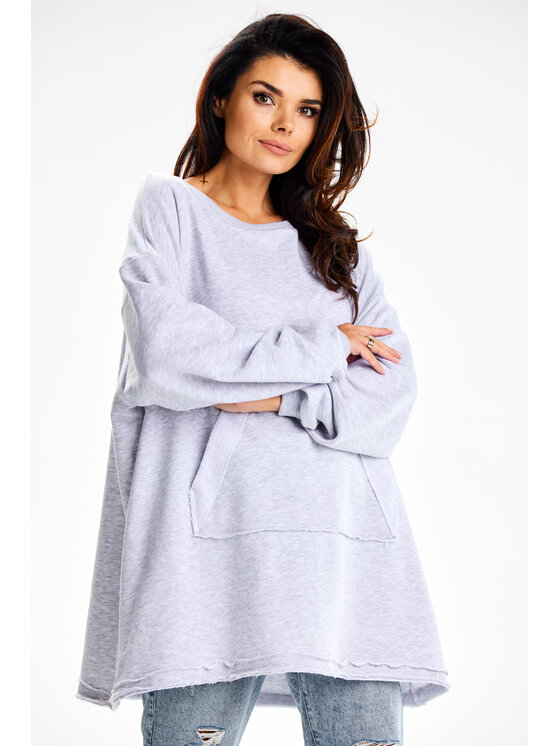 Infinite You Infinite You Bluza M335 Szary Basic Fit