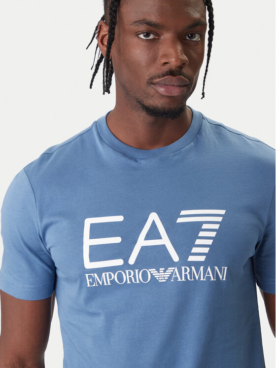 EA7 Emporio Armani EA7 Emporio Armani Tricou 7M001412 AF22264 UB064 Albastru Regular Fit