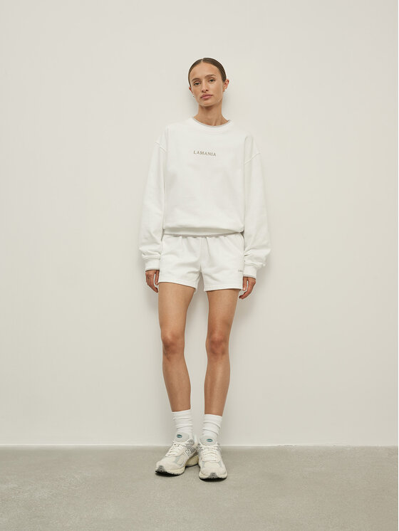 La Mania La Mania Pantaloncini sportivi CHIARO Bianco Classic Fit