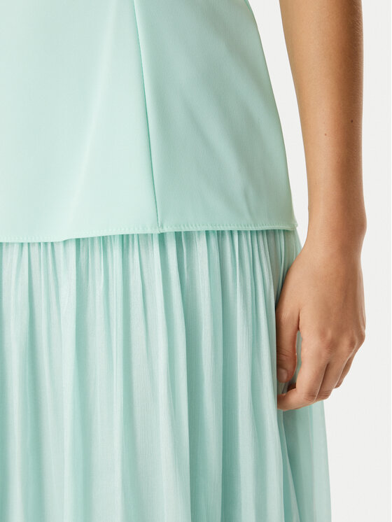 Rinascimento Rinascimento Vakarinė suknelė CFC0020281002 Šviesiai žalia Slim Fit