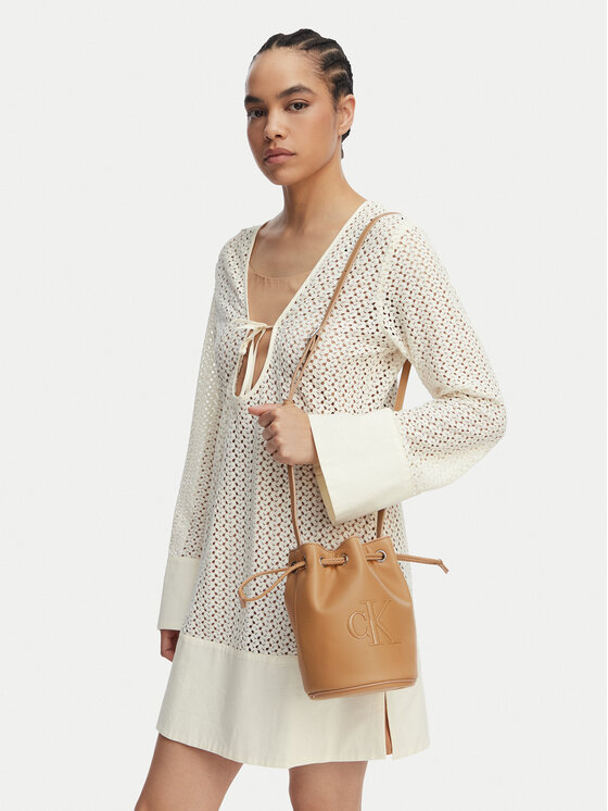 Calvin Klein Calvin Klein Geantă Bold Ck Small LV04F3640G Bej
