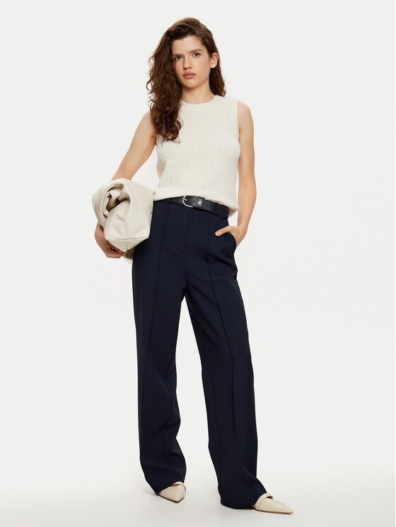 Tommy Hilfiger Tommy Hilfiger Prsluk WW0WW43956 Écru Regular Fit