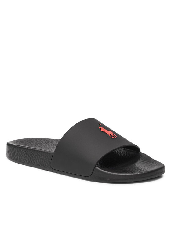 Polo Ralph Lauren Polo Ralph Lauren Παντόφλες Polo Slide 809852071004 Μαύρο