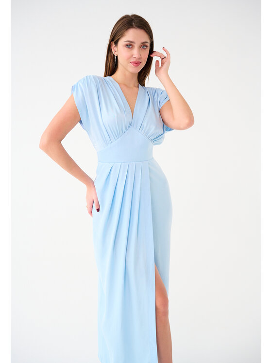 Leimann Leimann Sukienka koktajlowa Laurine Błękitny Feminine Fit