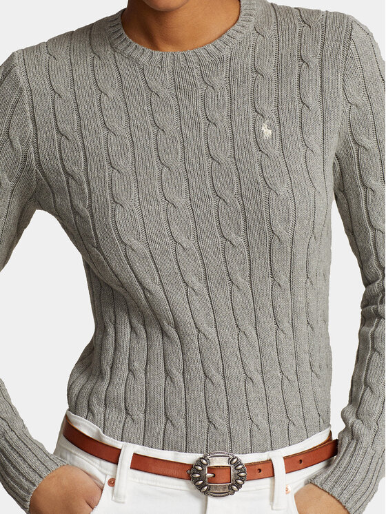 Polo Ralph Lauren Polo Ralph Lauren Пуловер Julianna 211943903001 Сив Regular Fit