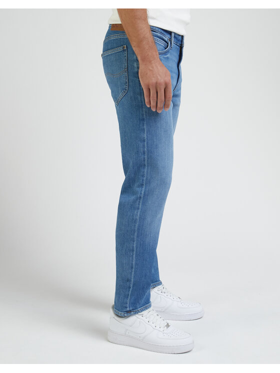 Lee Lee Jeansy DAREN ZIP FLY Niebieski Straight Fit