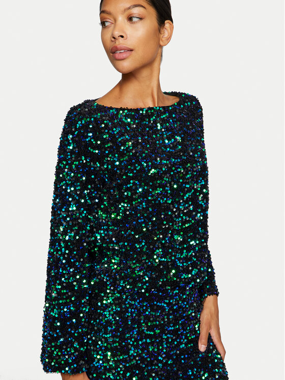 Vila Vila Bluză Faith 14102266 Negru Regular Fit