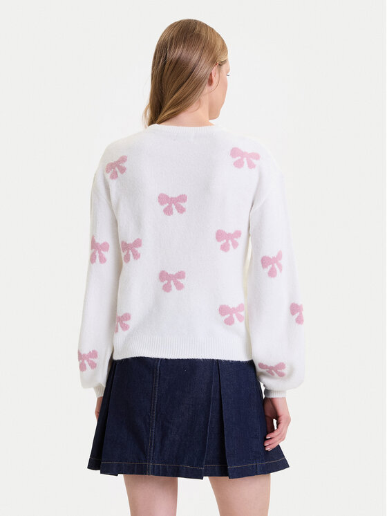 ONLY ONLY Pulover Bora 15360712 Bela Regular Fit