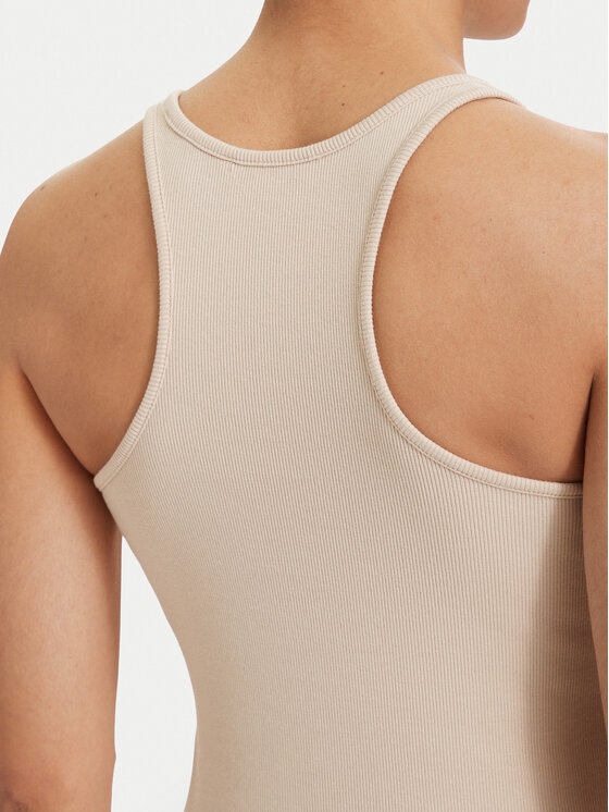 Tommy Jeans Tommy Jeans Top Racerback DW0DW22264 Beige chiaro Slim Fit