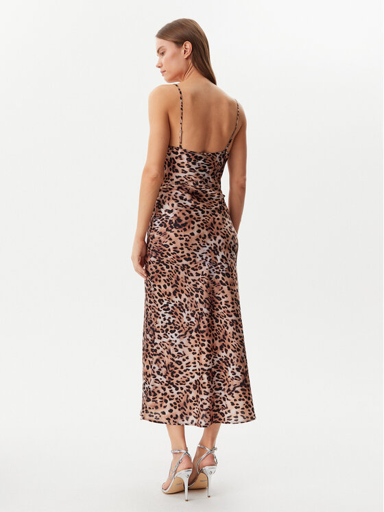 Guess Guess Sukienka codzienna W5GK85 WH9C2 Brązowy Regular Fit