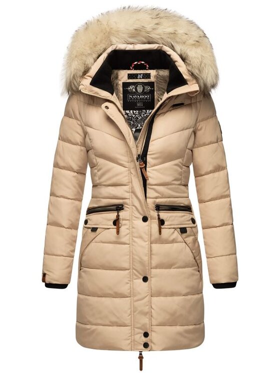 Navahoo Navahoo Kurtka zimowa Paula princess Beżowy Casual Fit