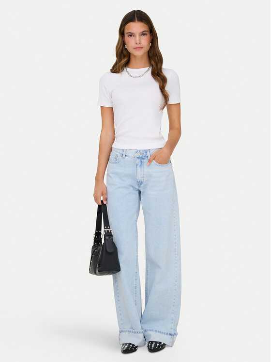 ONLY ONLY Jeansy Ella 15368955 Błękitny Wide Leg
