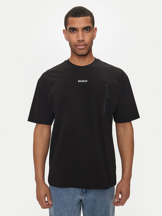 HUGO Hugo Футболка Doforesto 50516681 Чорний Oversize