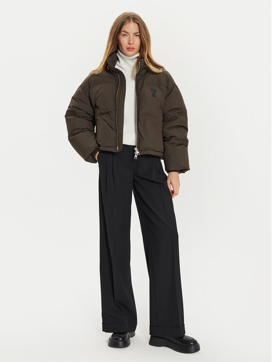 AMI PARIS AMI PARIS Télikabát FJK413.PA0009 Barna Regular Fit
