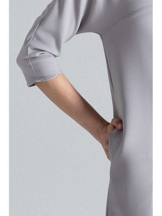 FIGL FIGL Sukienka M333 Szary Regular Fit