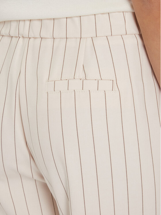 Maryley Maryley Текстилни панталони 25IB598/M17/35PA Екрю Regular Fit