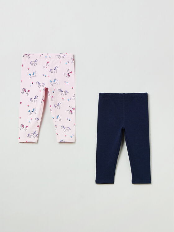 OVS OVS 2er-Set Leggings 1698435 Bunt Slim Fit