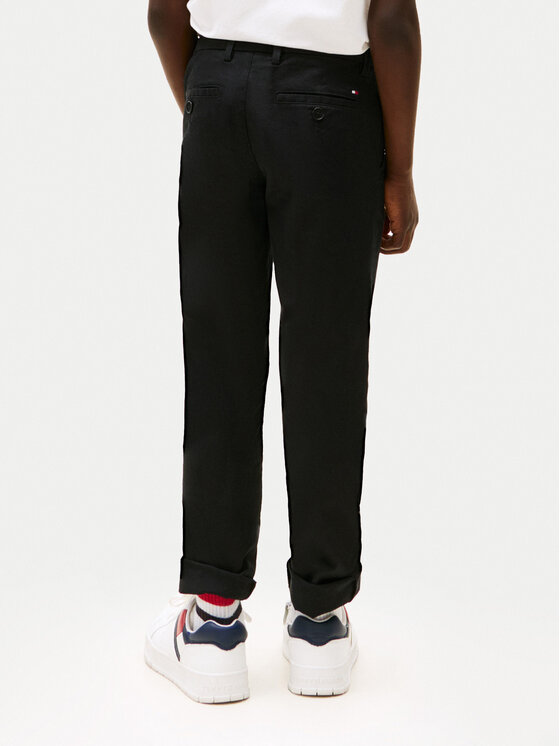 Tommy Hilfiger Tommy Hilfiger Pantaloni chino 1985 KB0KB09638 D Negru Slim Fit