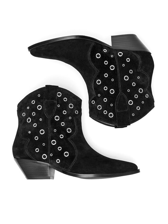 Badura Badura Cizme și botine cowboy ORCHID-V365-C-191-1 Negru