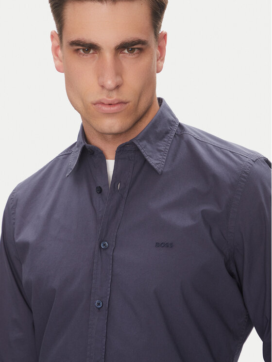 BOSS Boss Koszula Relegant 50518304 Granatowy Regular Fit