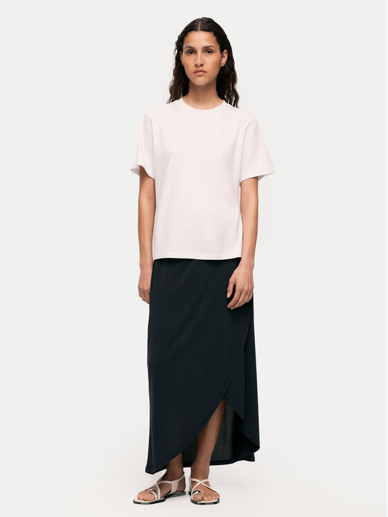Vila Vila Midi suknja Modala 14101691 Crna Regular Fit