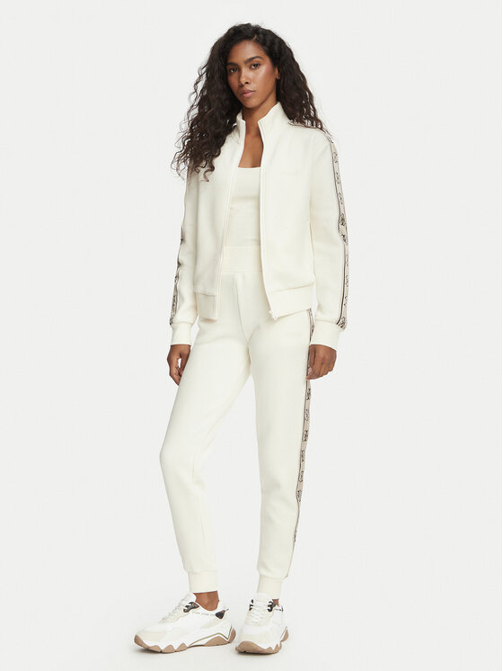 Guess Guess Spodnie dresowe Britney V2YB15 KB3P2 Écru Regular Fit