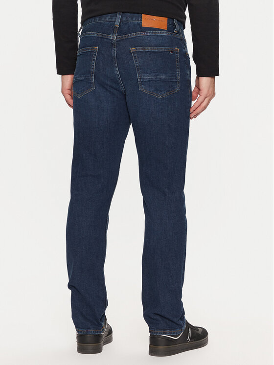 Tommy Hilfiger Tommy Hilfiger Τζιν MW0MW37810 Σκούρο μπλε Straight Fit