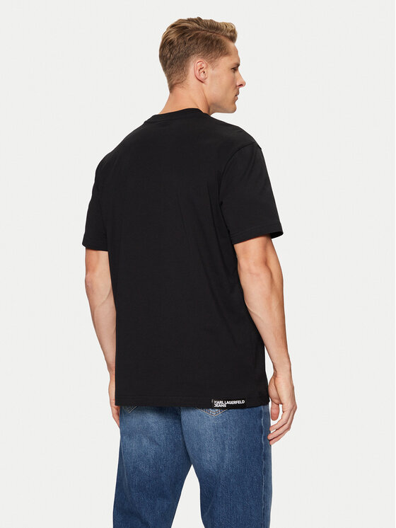 Karl Lagerfeld Jeans Karl Lagerfeld Jeans T-Shirt A1M17045 Μαύρο Regular Fit