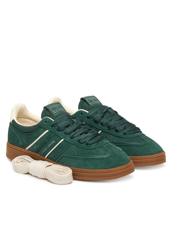 Tommy Jeans Tommy Jeans Laisvalaikio batai The Greenwich Edge Suede EN0EN02924 Žalia
