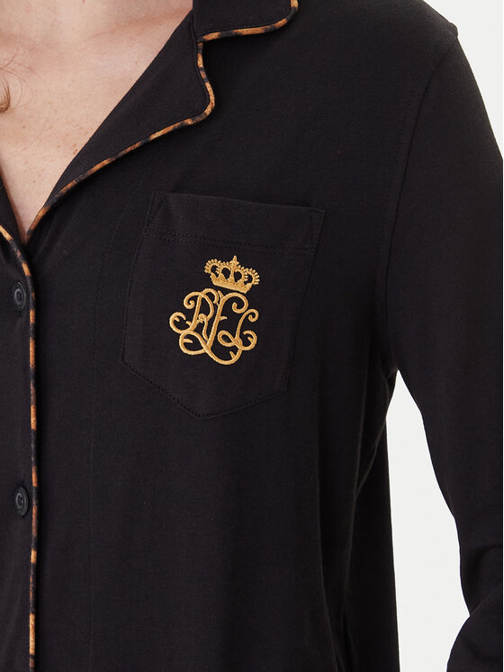 LAUREN RALPH LAUREN LAUREN RALPH LAUREN Pyžamo ILN72467F Černá Regular Fit