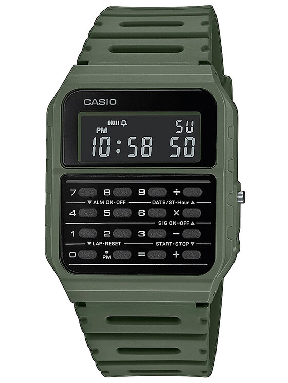Casio Casio Zegarek CA-53WF-3BEF Zielony
