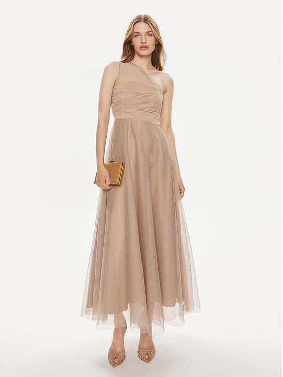 Kontatto Kontatto Abendkleid SU308 Beige Regular Fit