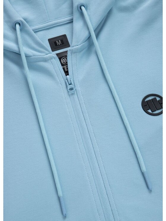PITBULL PITBULL Bluza Bluza męska rozpinana z kapturem Pique Rockey XL Błękitny Regular Fit