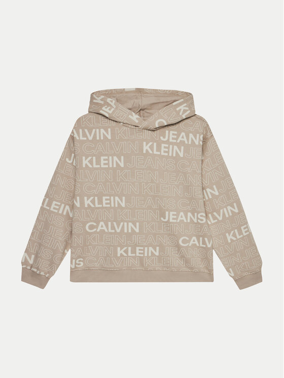 Gyerek Pulóver Calvin Klein Jeans, Méret: 12Y, Szürke, IB0IB02381