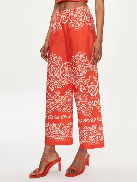 Gaudi Gaudi Kalhoty culottes 411FD25024 Oranžová Regular Fit