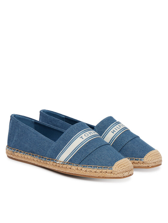 Tommy Hilfiger Tommy Hilfiger Espadrilles Hilfiger Webbing Espadrille FW0FW09334 Kék