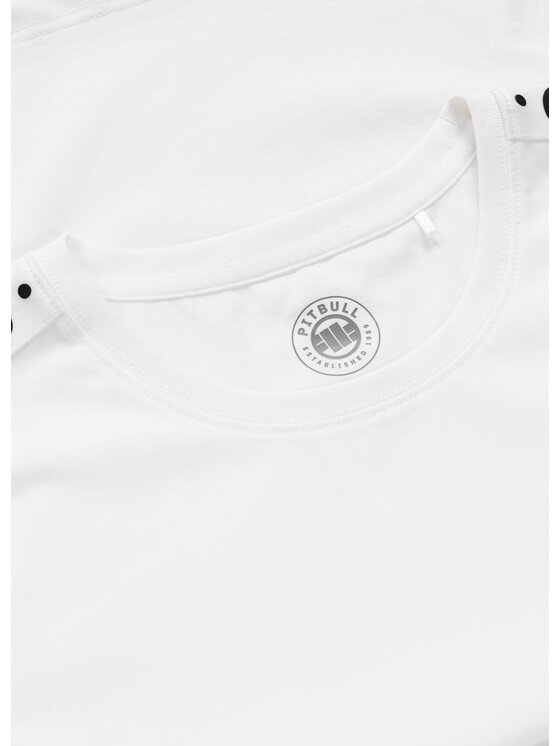 PITBULL PITBULL T-Shirt TITCH Biały Regular Fit