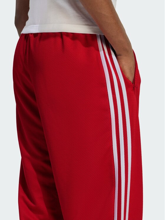 adidas adidas Spodnie dresowe FIREBIRD ADICOLOR MESH Czerwony Regular Fit
