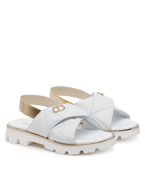 TWINSET TWINSET Сандали 251GCJ044 M Бял