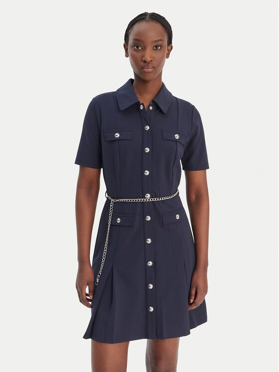 MICHAEL Michael Kors MICHAEL Michael Kors Hemdkleid MR683BX667 Dunkelblau Regular Fit