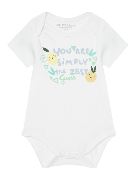 Guess Guess Komplet body i szorty P6GG03 K6YW1 Żółty Regular Fit
