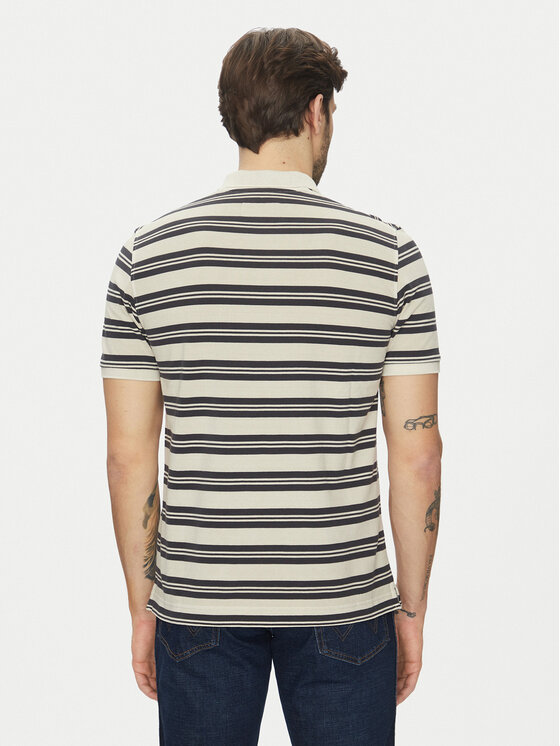 Marc O'Polo Marc O'Polo Тениска с яка и копчета 522 2068 53040 Бежов Regular Fit
