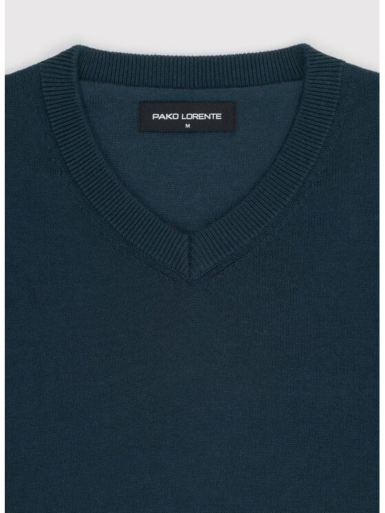 Pako Lorente Pako Lorente Sweter P26WN-2X-010 Zielony ciemny Straight Fit