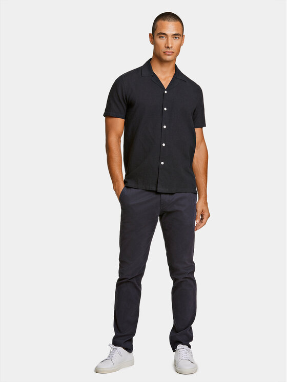 Lindbergh Lindbergh Cămașă 30-203319 Negru Relaxed Fit