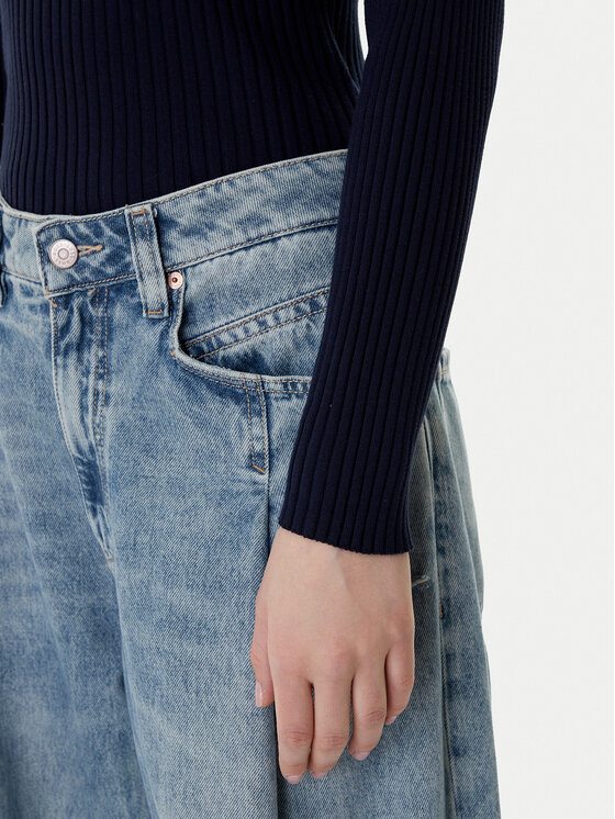 Tommy Jeans Tommy Jeans Sweter DW0DW22036 Granatowy Slim Fit